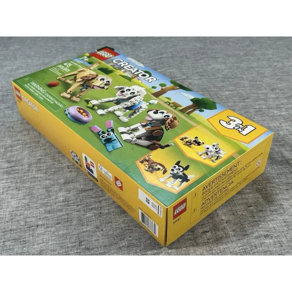 LEGO CREATOR Adorable Dogs 31137 Building Toy 475 Pieces 3-in-1 Puppies NIB